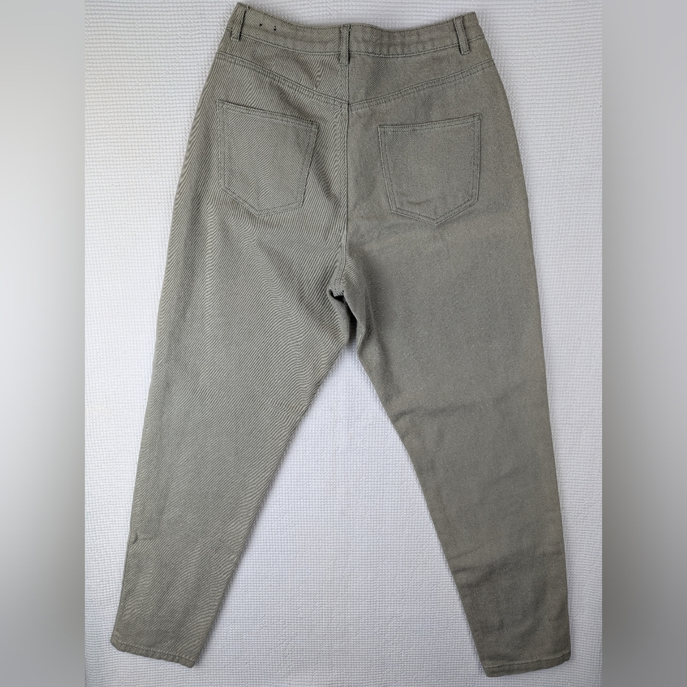 Missguided Riot High Rise Mom Jeans Khaki - Picture 4 of 8